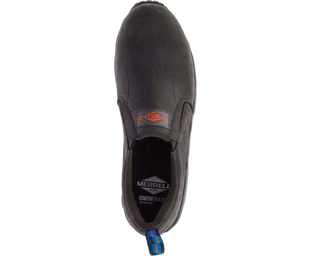 Zapatos De Seguridad Hombre - Merrell Jungle Moc Cuero Comp Toe Wide Width - Negras - FCDQ-72648